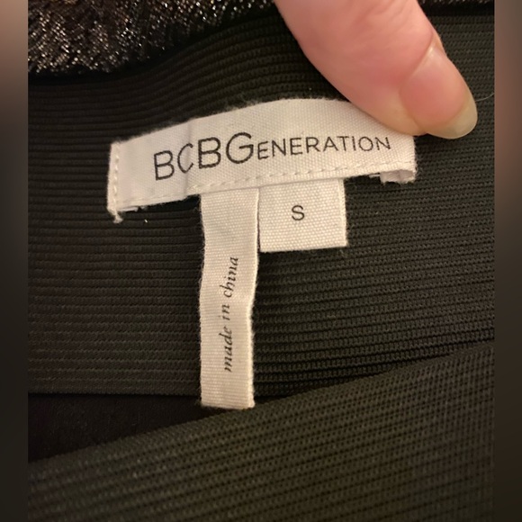 Metallic BCBG Mini Skirt Small - Picture 2 of 3